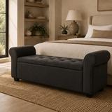 Porthos Home Wena Storage Bench – Dark Gray 1