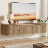  55” Floating TV Stand – Wall Mounted TV Console  1