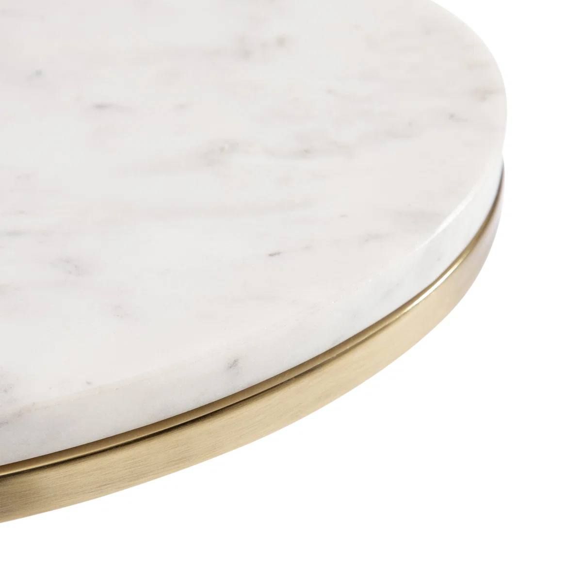 Vib Modern Gold End Table – Brand New in Box  8
