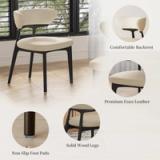 Modern Fully Assembled Dining Chairs Set of 2 5