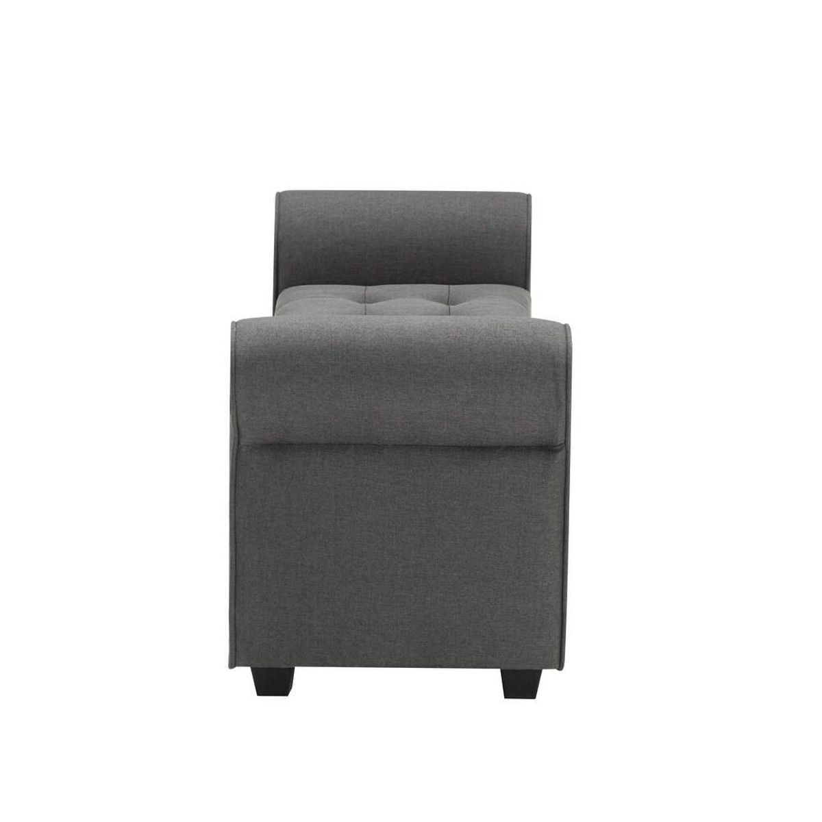 Porthos Home Wena Storage Bench – Dark Gray 5