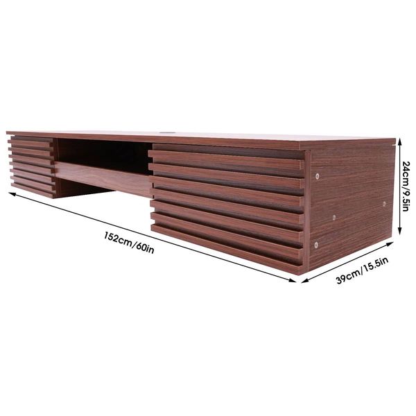 Moustache Brown Wall-Mounted Computer Desk