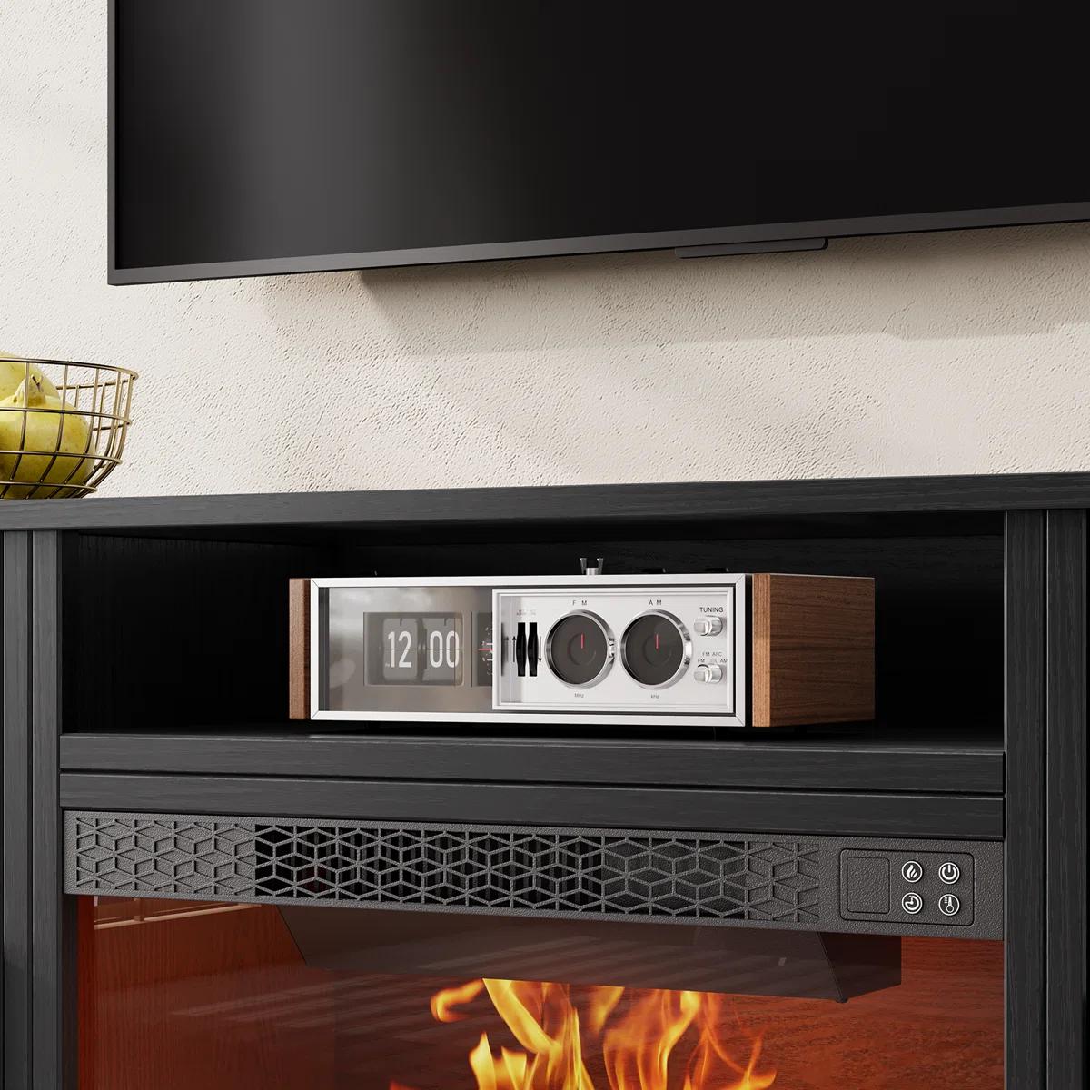 Modern Fireplace TV Stand for TVs up to 80” – NEW & ASSEMBLED! 5