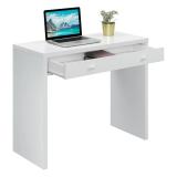 Alisa 36” Writing Desk with Drawer – White | Open Box / New 2