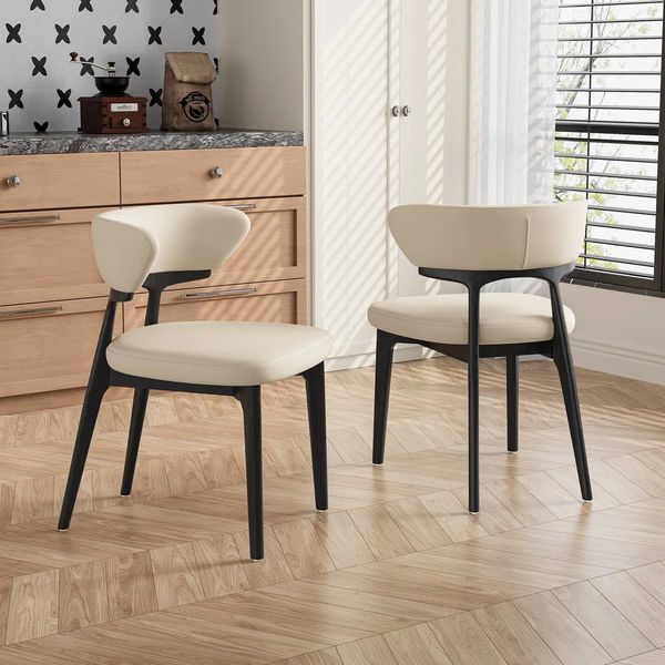 Modern Fully Assembled Dining Chairs Set of 2