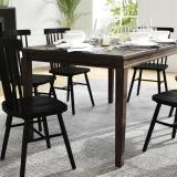 Ballarat Commercial Grade Heavy Duty Solid Wood Dining Table – Dark Brown – NEW IN BOX 1