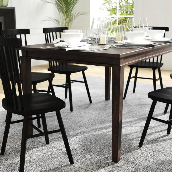 Ballarat Commercial Grade Heavy Duty Solid Wood Dining Table – Dark Brown – NEW IN BOX