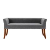 Porthos Home Nevis Upholstered Bench | Grey | QY063A GRY | Brand New 2