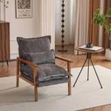 Masson Chenille Accent Chair | Grey Chenille | New in Box 3