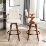 Lorant Swivel Counter Stools – Set of 2 | Beige | Brand New in Box 7