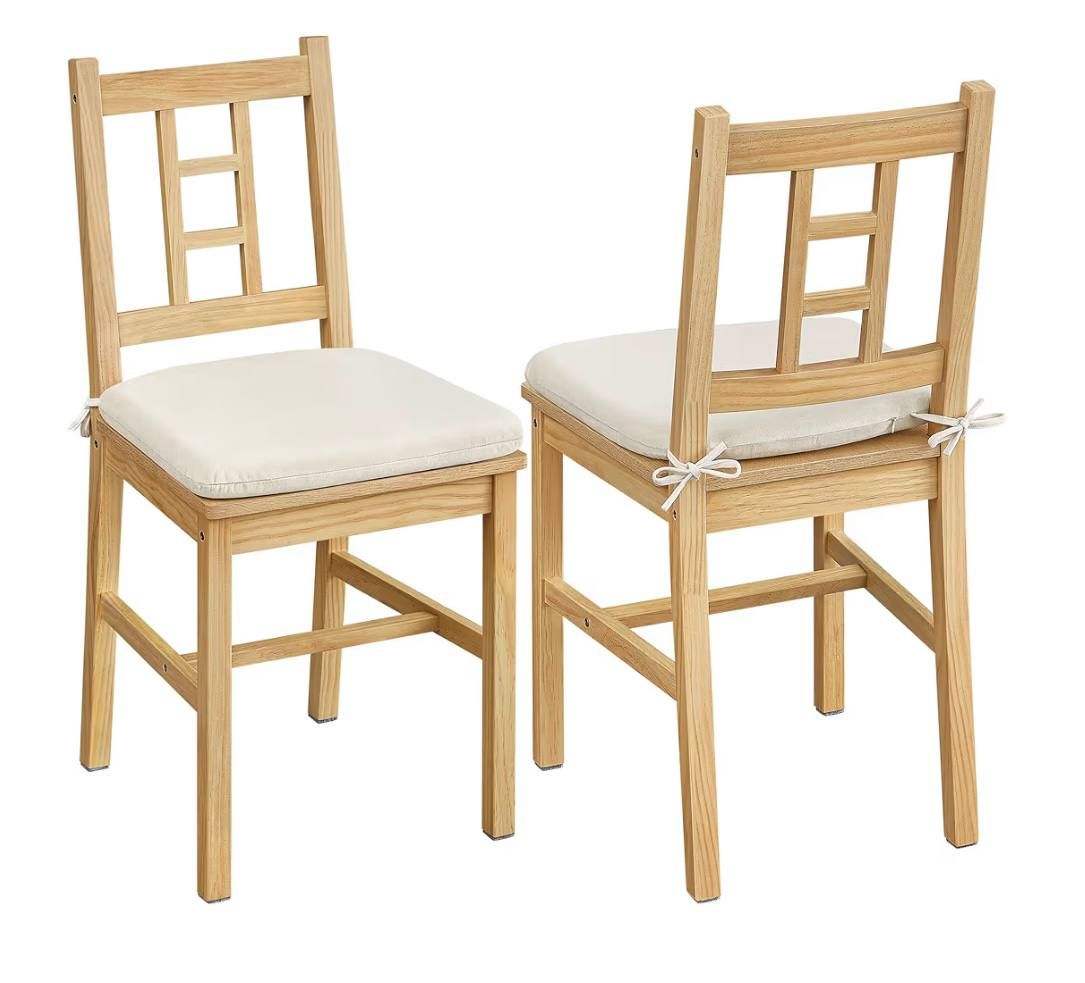 Wooden Dining Chairs – Set of 2 — Brand New, Never Assembled 2