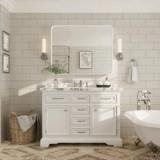 Aevar 40” × 32” Framed Wall Mirror – White 5