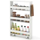 4-Tier Slim Rolling Storage Cart — White | NEW IN BOX 3