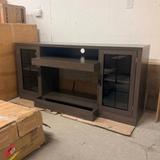  3-Sided Farmhouse TV Stand for TVs up to 75” – Dark Brown 2