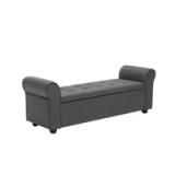 Porthos Home Wena Storage Bench – Dark Gray 4