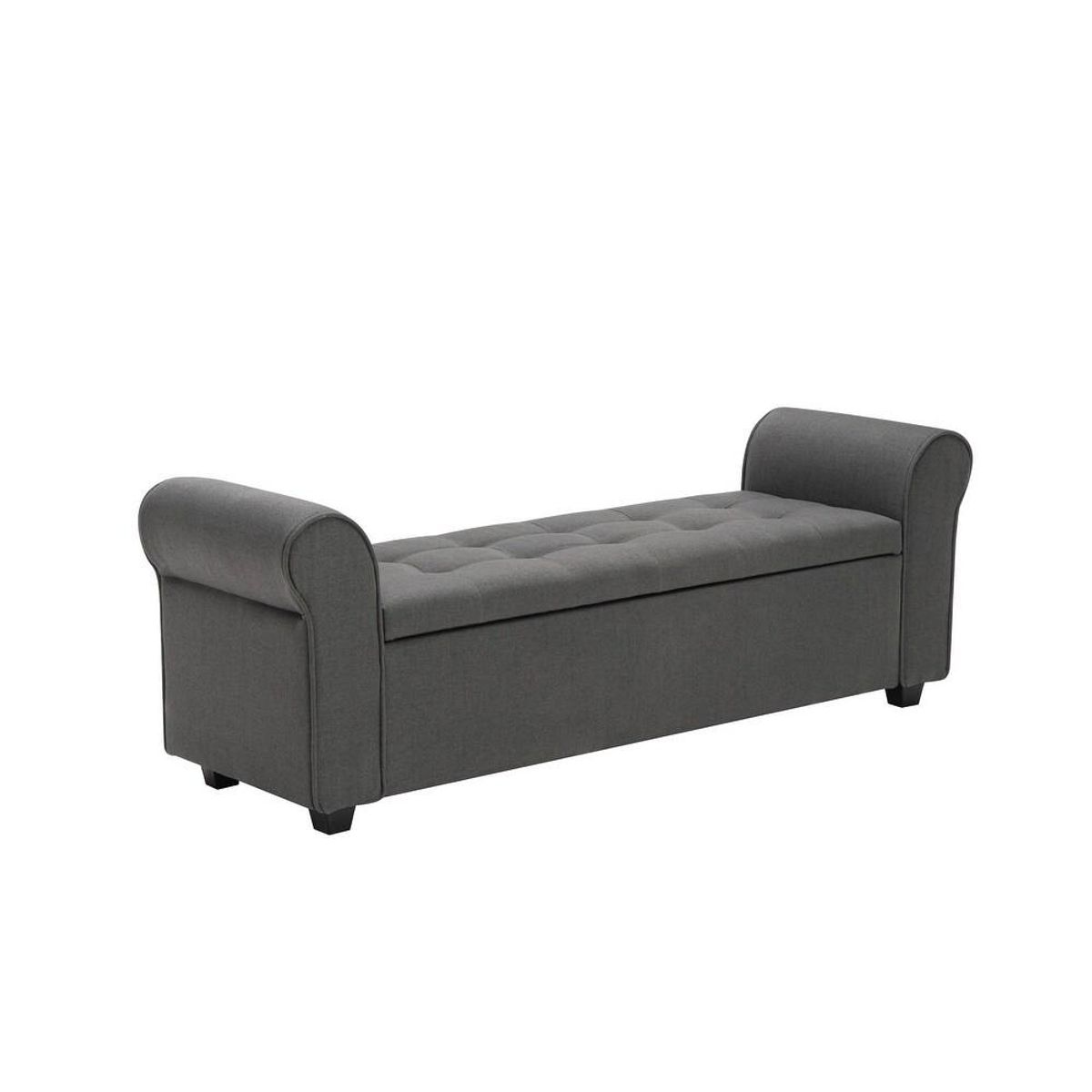 Porthos Home Wena Storage Bench – Dark Gray 4