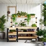  Fleximounts Custom L-Shaped Workbench & Shelving Frame – Model WB107B-L (NEW) 1