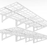 FLEXIMOUNTS WR26 2’x6’ Wall Shelf 2-Pack – WHITE & BLACK | NEW IN BOX | Heavy Duty Garage Storage 2