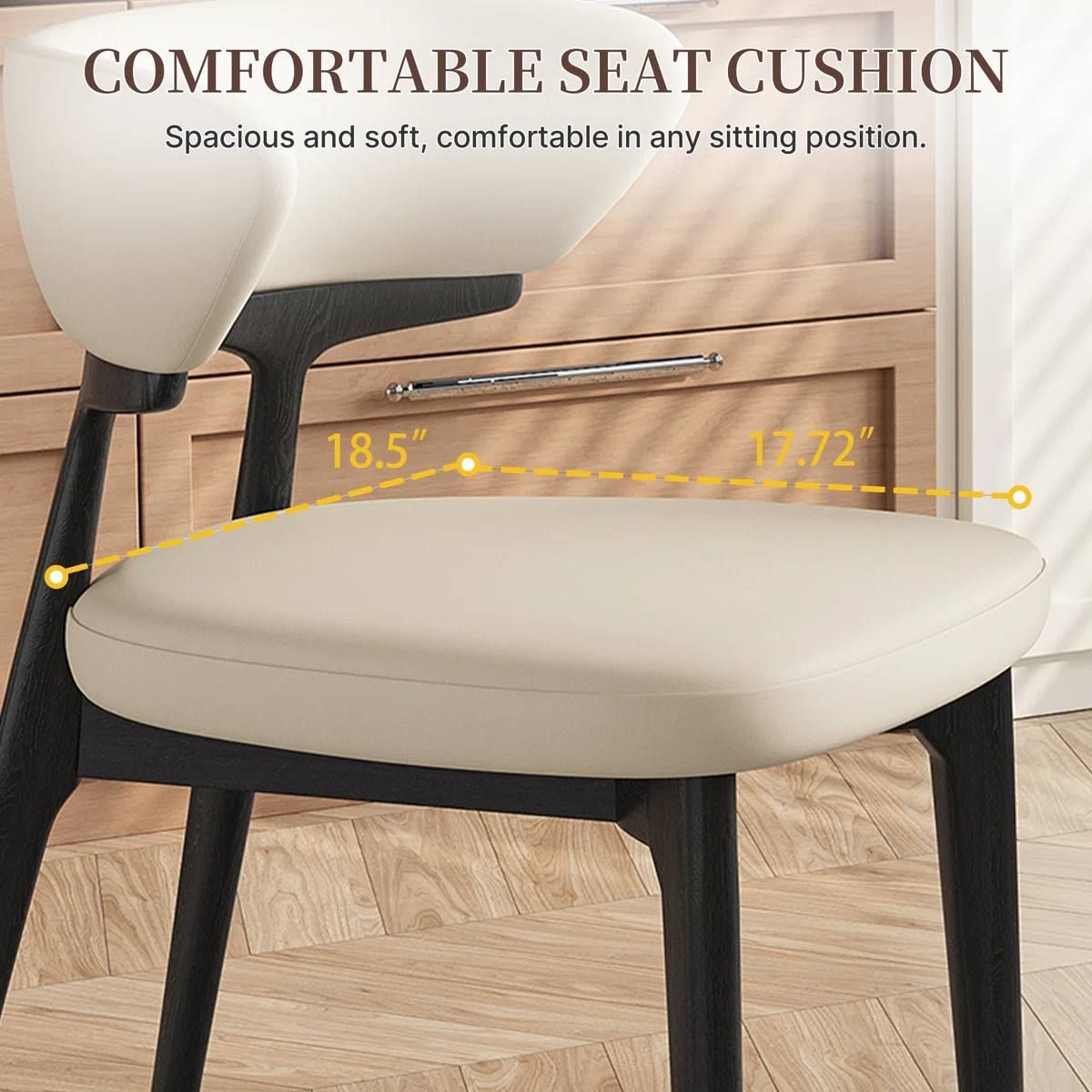Modern Fully Assembled Dining Chairs Set of 2 3