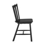 Solid Wood Windsor Dining Chairs – Set of 4 – Black 6