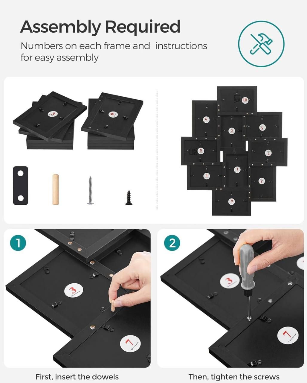 SONGMICS 4x6 Collage Picture Frames – 10 Pack | New in Box 4