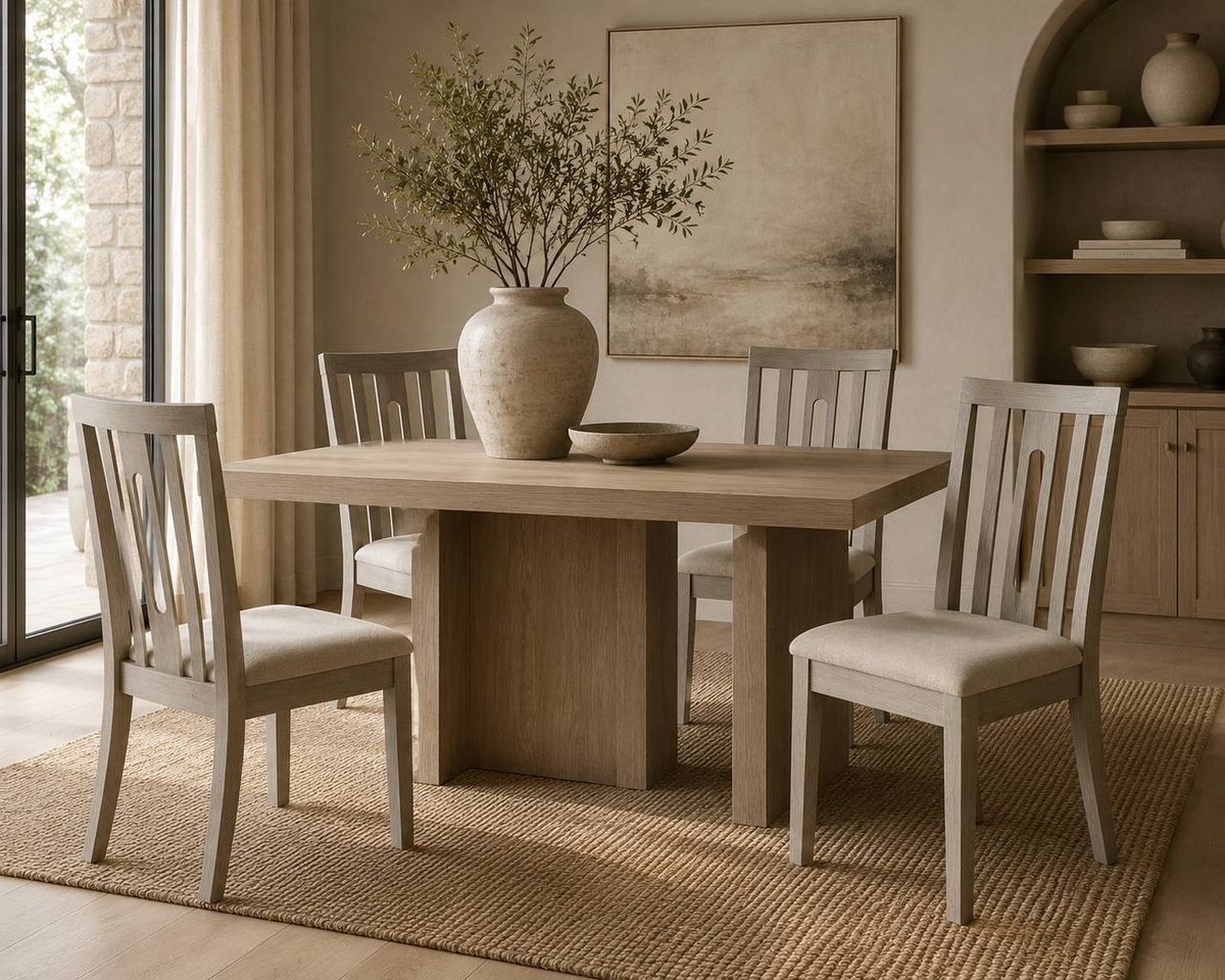 Ocossio Linen Upholstered Side Chair (Set of 4) 1