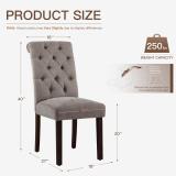 Artemisia Tufted Upholstered Dining Chairs (Set of 2) – Taupe 2