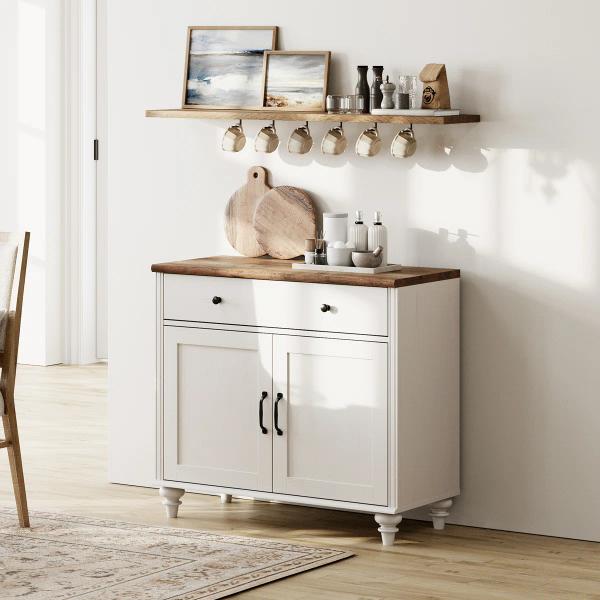 Scarlett Sideboard Buffet Cabinet | White 