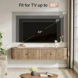  55” Floating TV Stand – Wall Mounted TV Console  3