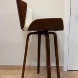 Porthos Home Oma Bar Stool – PU Leather, Walnut Wood Legs 8