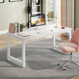 Waltman Modern White Desk | 62.99” Wide | XH-DESK0157-WF | Brand New (open box)  3
