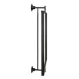 Dunnell Rectangle Pivot Bathroom Wall Mirror – Black 3