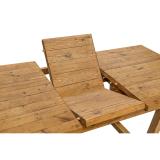 Extendable Solid Wood Dining Table – Brown | Farmhouse Style 7