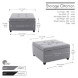 Porthos Home Jana Tufted Storage Ottoman 2