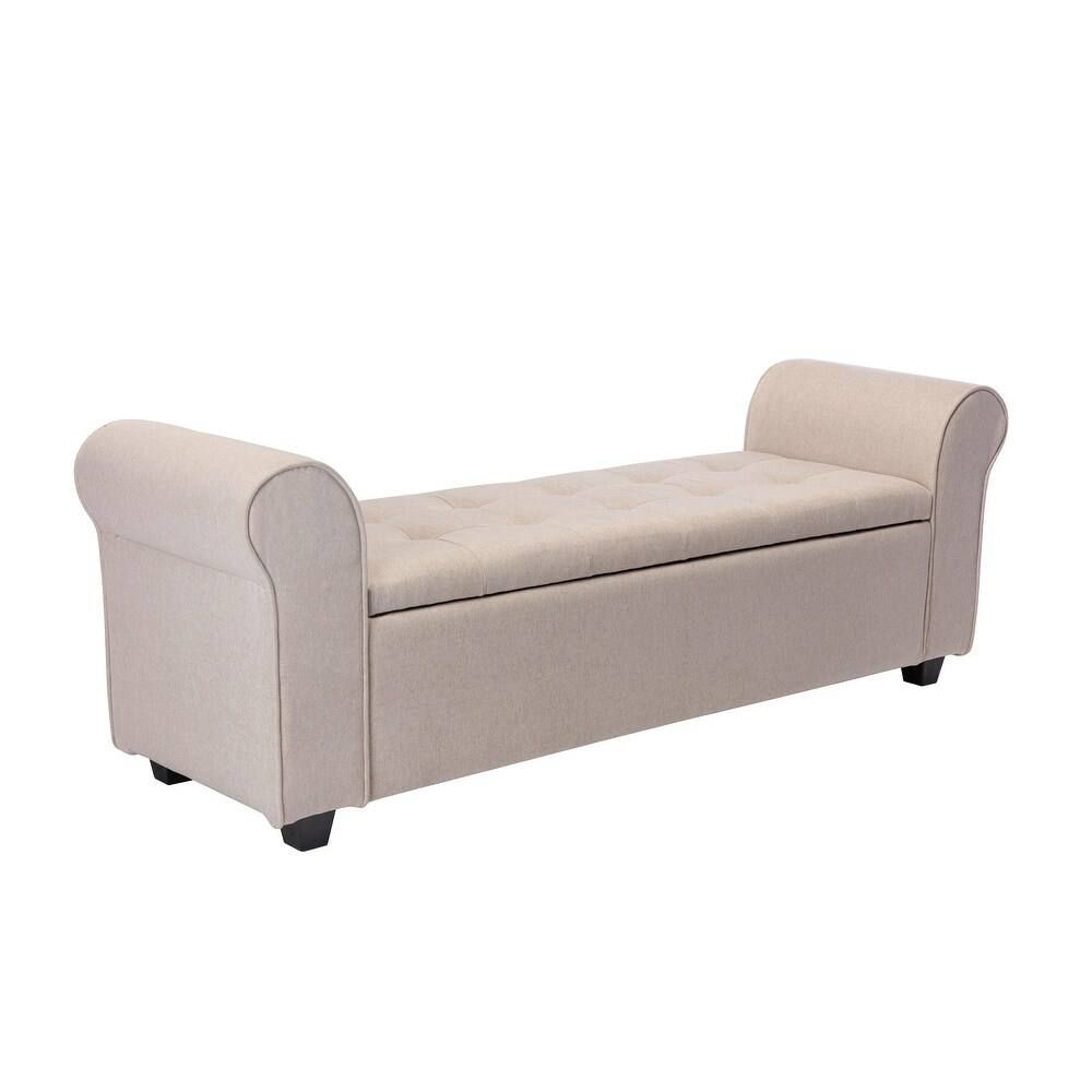 Porthos Home Wena Storage Bench – Beige 5