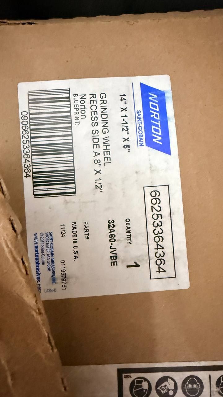 Norton Grinding Wheel – 8” x 1/2”, Professional Quality 3