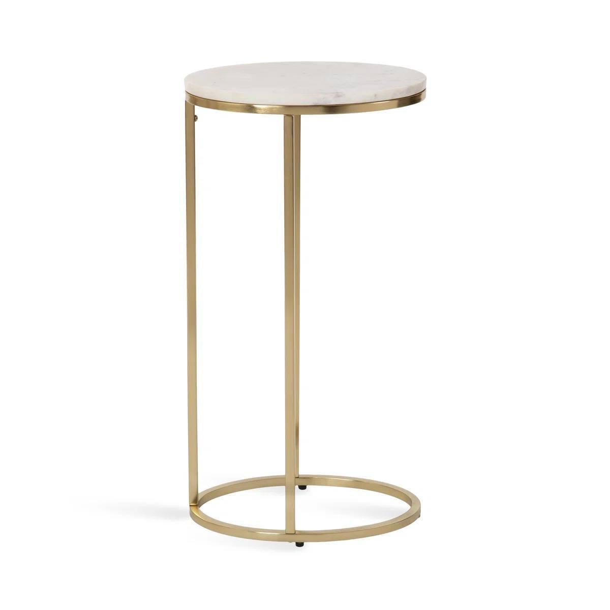 Vib Modern Gold End Table – Brand New in Box  3