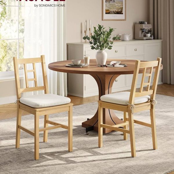 Wooden Dining Chairs – Set of 2 — Brand New, Never Assembled 
