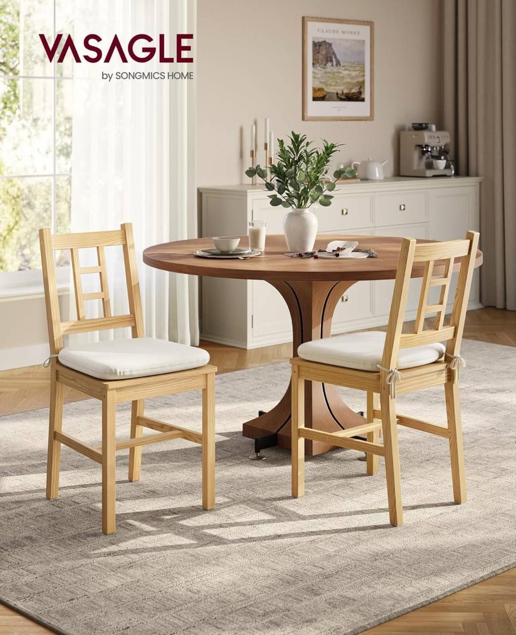 Wooden Dining Chairs – Set of 2 — Brand New, Never Assembled 1