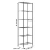 Augustine 6-Shelf Adjustable Storage Shelving Unit | Black | New in Box 4