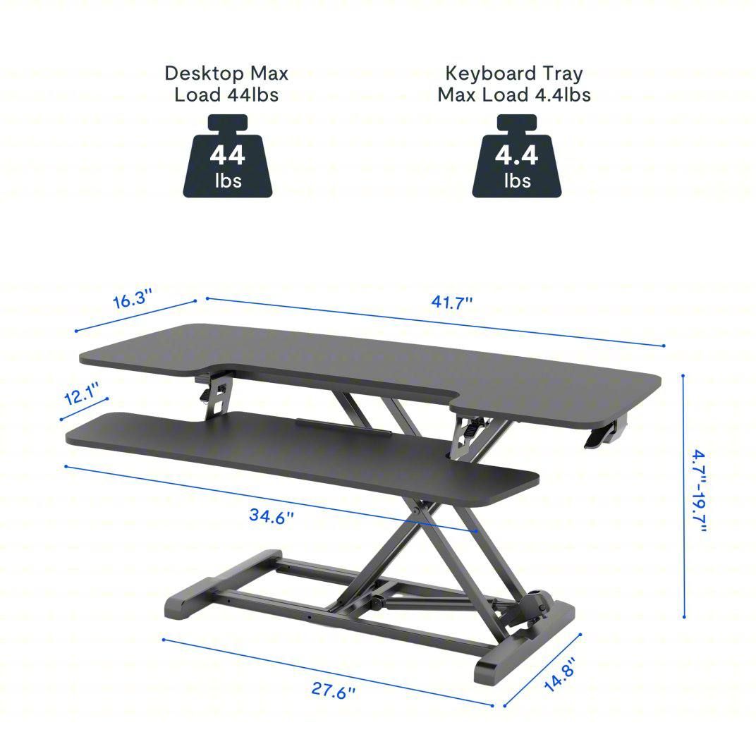 FLEXISPOT M7 Series 42” Standing Desk Converter (M7-E-42B) – Brand New in Box 5