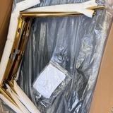 Porthos Home Tori Dining Chair | Grey Velvet | Gold Legs | TFC105 | Brand New 5
