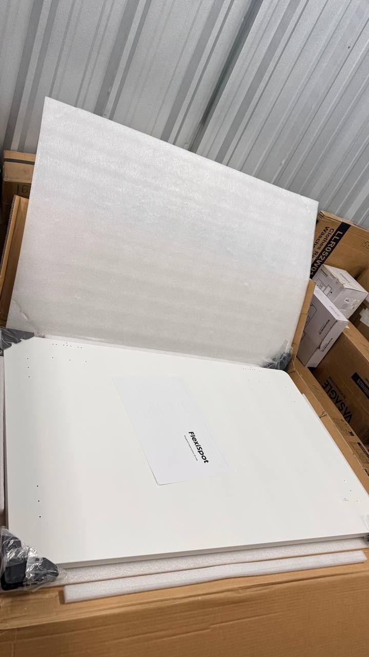 White FLEXISPOT E6 Standing Desk 48x30 – Dual Motor – Premium Setup – NEW 3