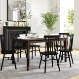 Ballarat Commercial Grade Heavy Duty Solid Wood Dining Table – Dark Brown – NEW IN BOX 2