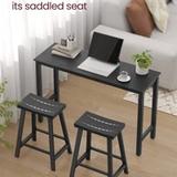VASAGLE Bar Stools Set of 2 ULBC074B56 – Industrial Bar Chairs with Footrest NEW 7
