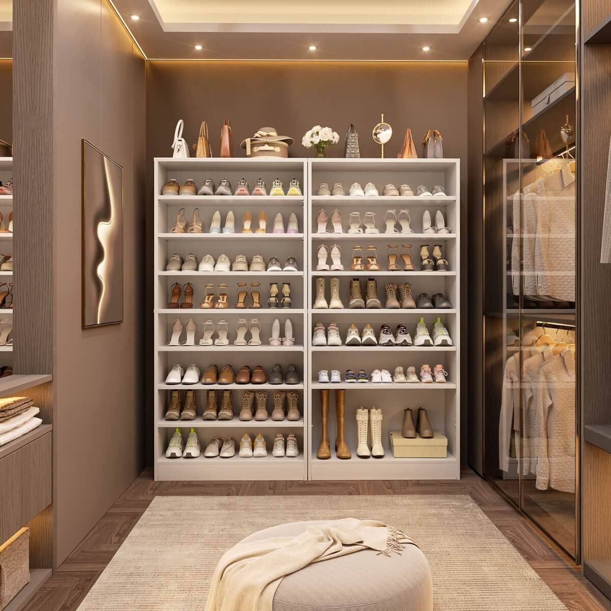 9-Tier Shoe Storage Cabinet – White 3