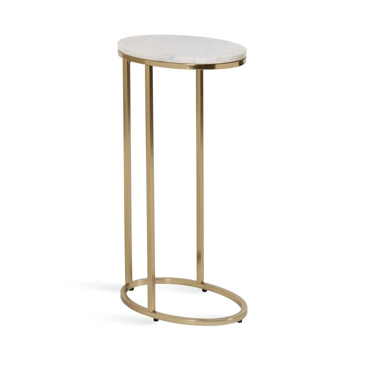 Vib Modern Gold End Table – Brand New in Box 1