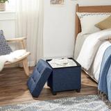  SONGMICS Storage Ottoman Foot Rest – Midnight Blue (ULSF14IN) 6