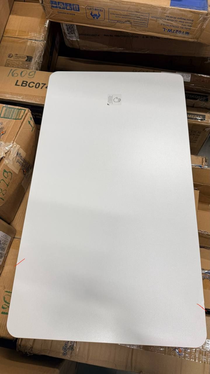 SANODESK Mobile Standing Desk – 31.5” x 17.7” | Pneumatic Height | White + Maple | New in Box 7