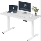 White FLEXISPOT E6 Standing Desk 48x30 – Dual Motor – Premium Setup – NEW 1